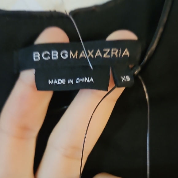 BCBGMaxAzria Elegant Black Sleeveless Mini Dress - Picture 3 of 5